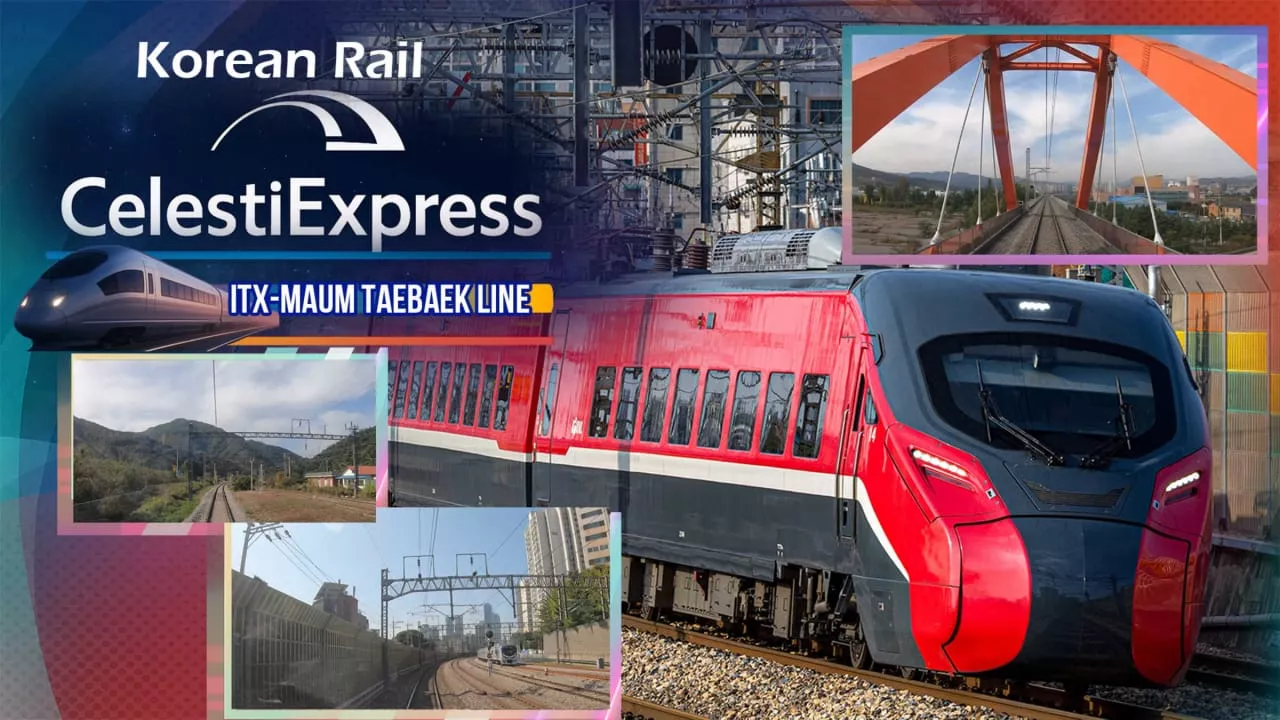 韩国铁路 Celesti特快 ITX-MAUM 太白线丨Korean Rail Celesti Express ITX-MAUM Taebaek Line - 轻创社