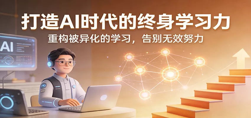 打造AI时代的终身学习力：重构被异化的学习，告别无效努力 - 轻创社
