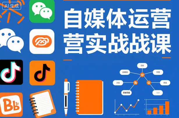 自媒体运营实战课，掌握一套系统的自媒体运营底层方法论，成为优秀的内容创作者 - 轻创社