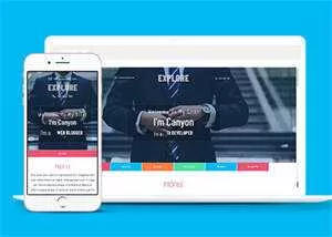 宽屏多彩时尚商务网站模板下载 - 轻创社