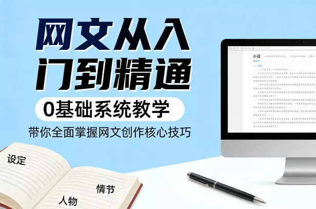 网文从入门到精通，0基础系统教学，带你全面掌握网文创作核心技巧 - 轻创社