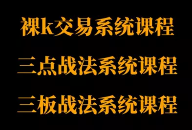 半山猎人三套系统课程(裸K体系、三点体系、三板体系) - 轻创社
