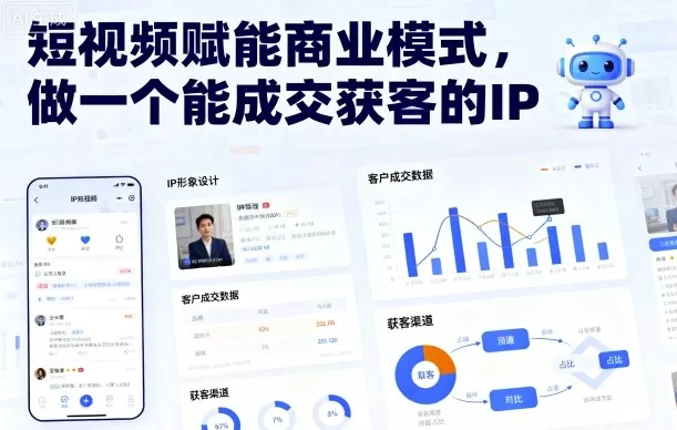 短视频赋能商业模式，做一个能成交获客的IP - 轻创社