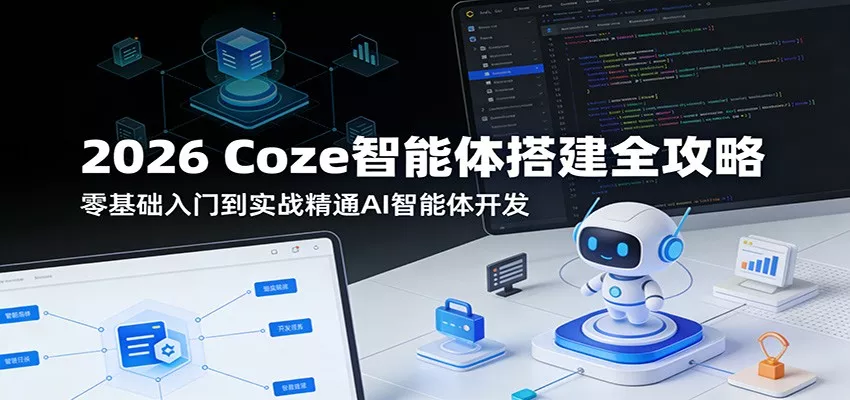 2026 Coze智能体搭建全攻略：零基础入门到实战精通AI智能体开发 - 轻创社