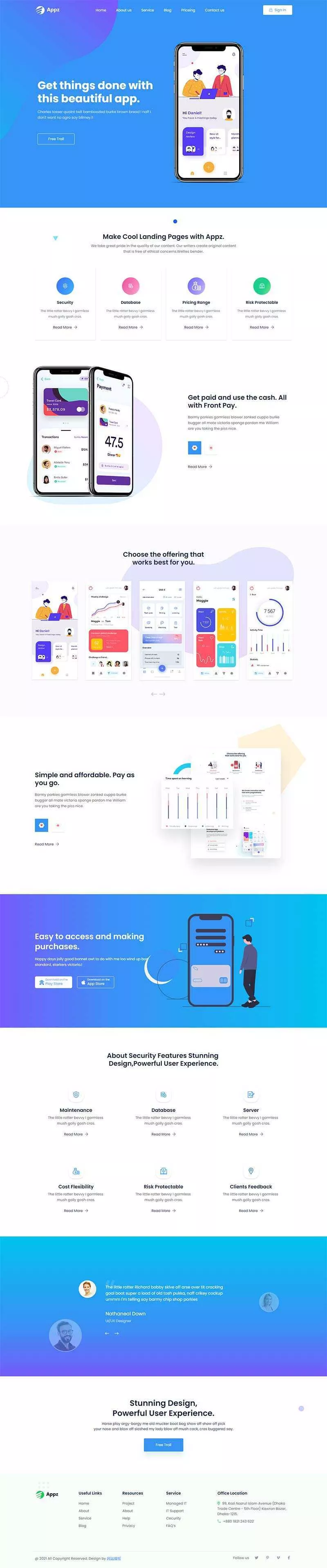 bootstrap手机app应用软件官网HTML5模板 - 轻创社