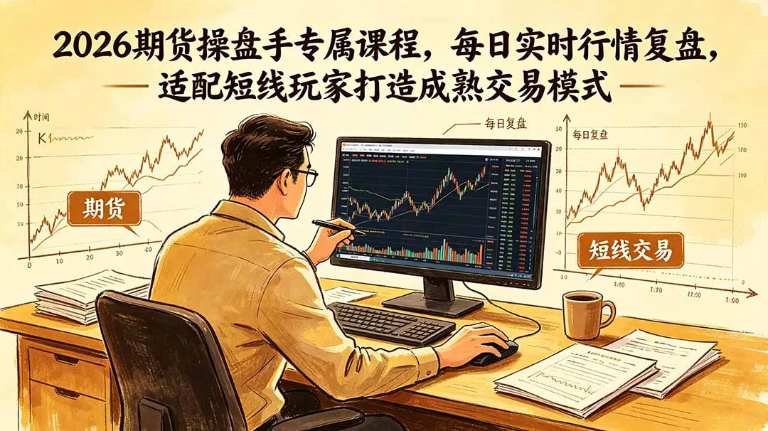 2026期货操盘手专属课程-更新6月,每日实时行情复盘,适配短线玩家打造成熟交易模式 2026期货操盘手专属课程-更新6月,每日实时行情复盘,适配短线玩家打造成熟交易模式