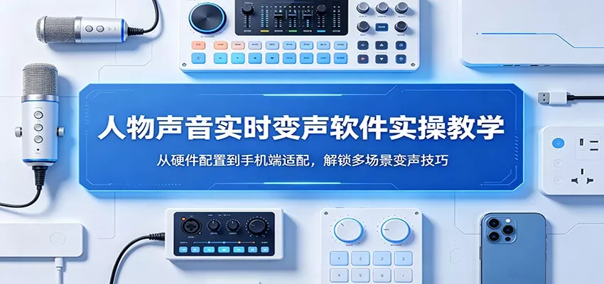 人物声音实时变声软件实操教学:从硬件配置到手机端适配,解锁多场景变声技巧 - 轻创社