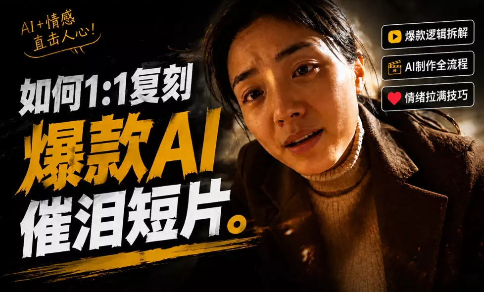 豆包+Gemini生成真人AI短剧-拆解复刻百万爆款第一人称短片，一站式讲透爆款复刻全流程 - 轻创社