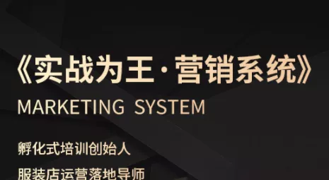 老杨·服装老板必修课《实战为王-营销系统》实现业绩被动式增长 - 轻创社