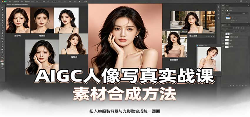 AIGC人像写真实战课：软件平台部署筹备，素材合成方法，多题材写真案例 - 轻创社