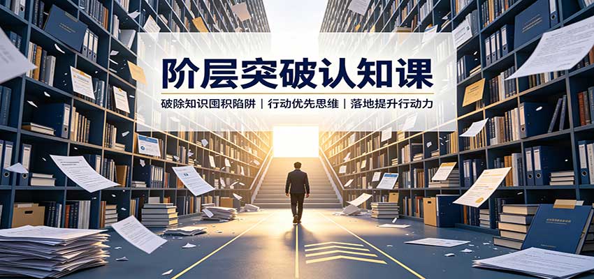 阶层突破认知课：破除知识囤积陷阱，行动优先思维，落地提升行动力 - 轻创社