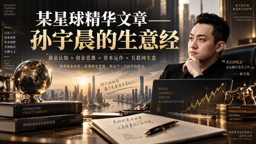 某星球精华文章——孙宇晨的生意经 - 轻创社