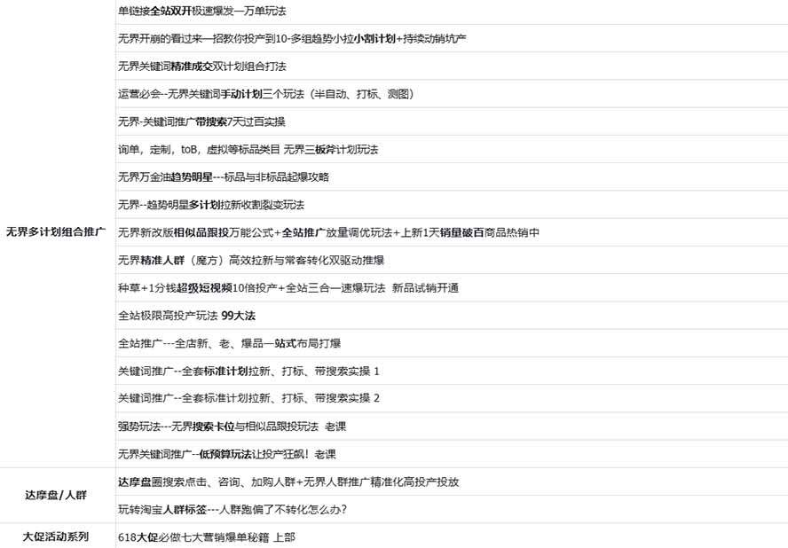 图片[2] - 2026淘天开单秘籍PRO实战陪跑课程：全套落地运营玩法，一站式解决淘宝流量低、不出单难题(更新260906 - 轻创社