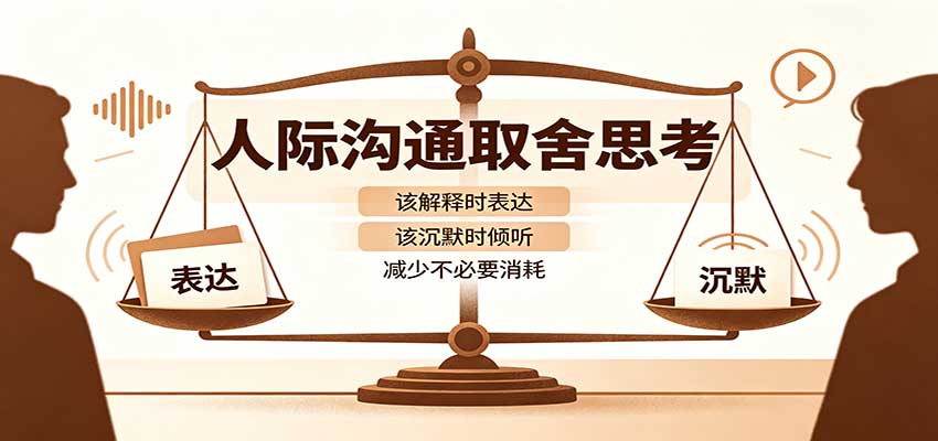 人际沟通取舍思考：分清解释与沉默边界，拿捏职场生活沟通分寸减少情绪内耗 - 轻创社