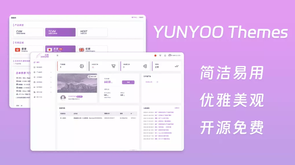 魔方财务系统 YUNYOO财务系统 新秀魔方收银系统 购物车+会员中心模板 - 轻创社