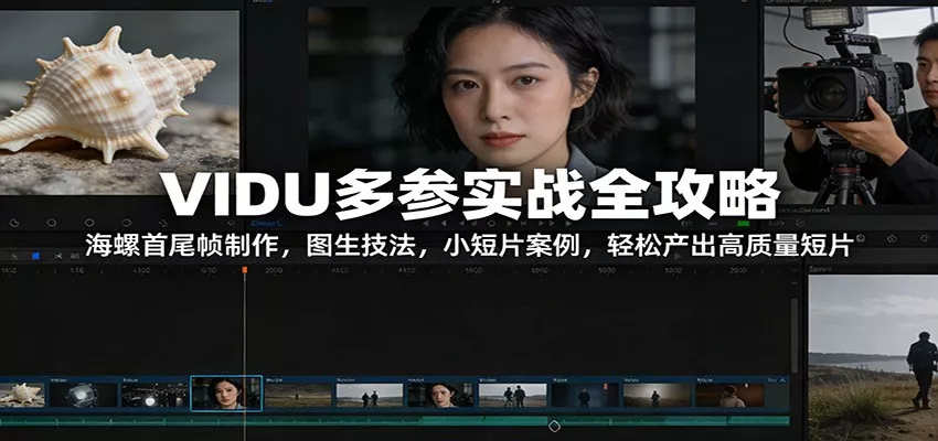 VIDU多参实战全攻略：海螺首尾帧制作，图生技法，小短片案例，轻松产出高质量短片 - 轻创社
