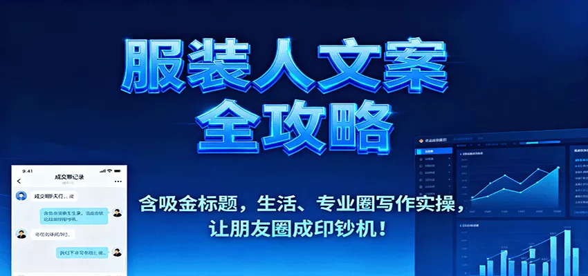 服装人文案全攻略，含吸金标题，生活、专业圈写作实操，让朋友圈成印钞机！ - 轻创社