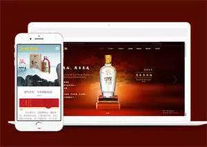 酒业包装设计类网站前端模板下载 - 轻创社
