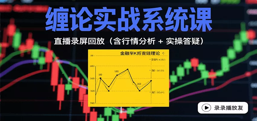 缠论实战系统课：直播录屏回放(含行情分析 + 实操答疑(更新10月) - 轻创社