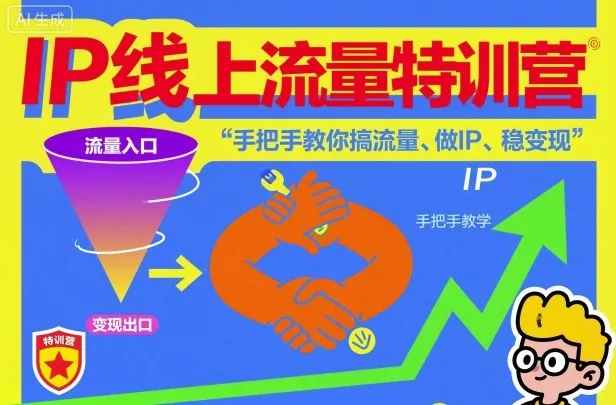 IP线上流量特训营，手把手教你搞流量、做IP、稳变现 - 轻创社