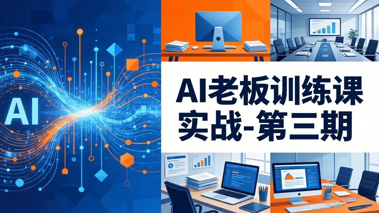 AI老板训练课实战-第三期：AI+内容应用落地教学，从0到1打通AI变现完整路径 - 轻创社