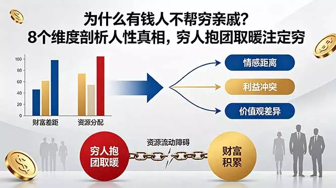 付费文章:为什么有钱人不帮穷亲戚?8个维度剖析人性真相,穷人抱团取暖注定穷 付费文章:为什么有钱人不帮穷亲戚?8个维度剖析人性真相,穷人抱团取暖注定穷