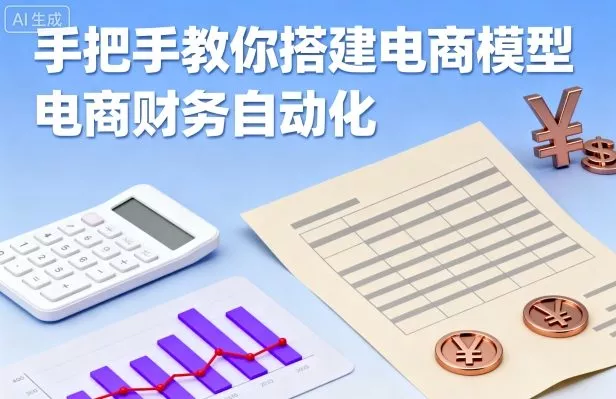 手把手教你搭建电商模型-电商财务自动化 - 轻创社