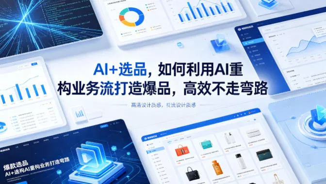 AI+选品，如何利用AI重构业务流打造爆品，高效不走弯路 - 轻创社
