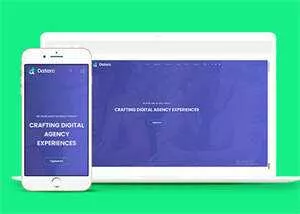 紫色4A设计类公司网站模板下载 - 轻创社