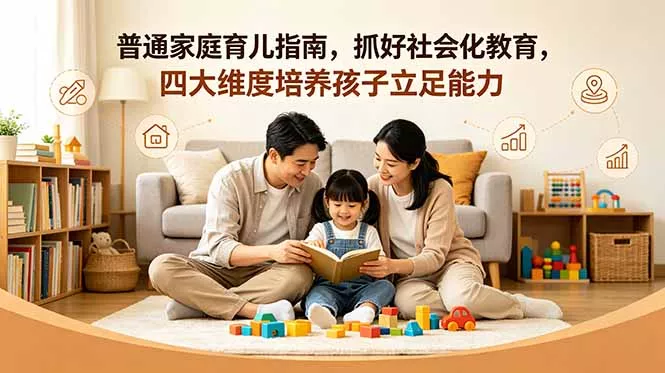付费文章：普通家庭育儿指南，抓好社会化教育，四大维度培养孩子立足能力 - 轻创社