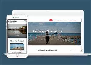 宽屏摄影机构网站模板下载 - 轻创社