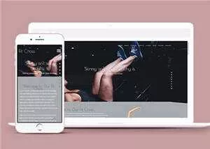 简约健身会所网站模板下载 - 轻创社