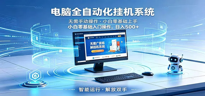 智能广告挂机无需值守，小白上手轻松实现每日增收 - 轻创社