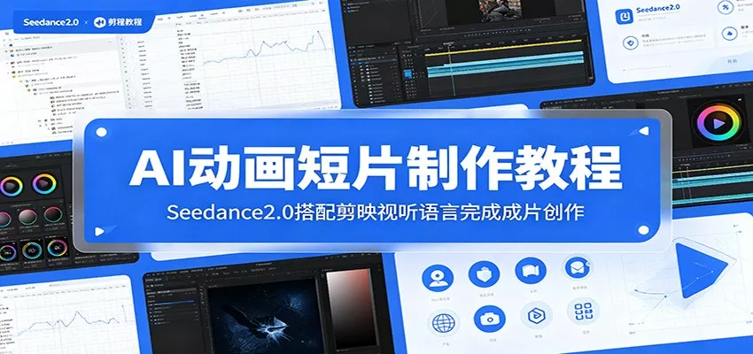 AI动画短片制作教程：Seedance2.0搭配剪映视听语言完成成片创作 - 轻创社
