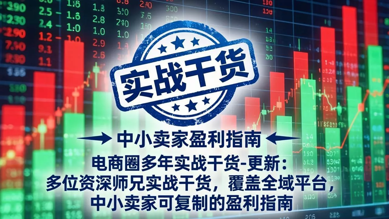 电商圈多年实战干货-更新5月10：多位资深师兄实战干货/覆盖全域平台，中小卖家可复制的盈利指南 - 轻创社