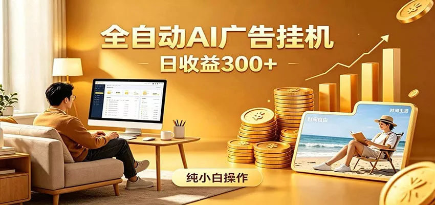 AI风口项目，全程解放双手，后台自动运行赚取收益，每天稳定收益300+ - 轻创社