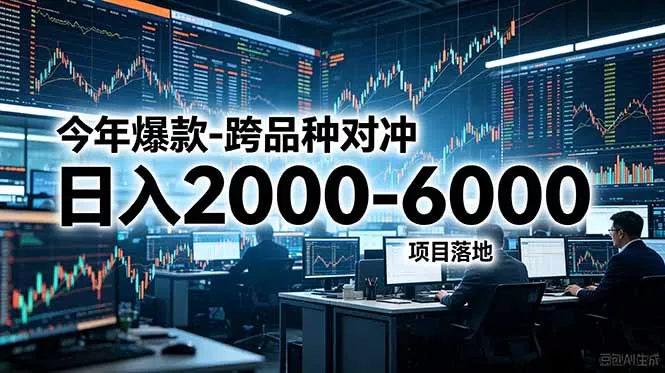 今年爆款-跨品种对冲日入2000-6000，项目落地！ - 轻创社