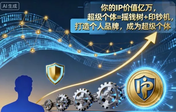 你的IP价值亿万，超级个体=摇钱树+印钞机，打造个人品牌，成为超级个体 - 轻创社