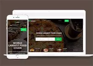 美食外卖订餐APP网页模板下载 - 轻创社
