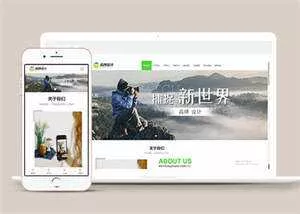 宽屏广告品牌设计类网站模板源码 - 轻创社
