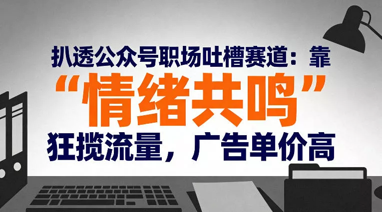 扒透公众号职场吐槽赛道：靠“情绪共鸣”狂揽流量，广告单价高 - 轻创社