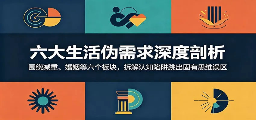 六大生活伪需求深度剖析:围绕减重、婚姻等六个板块,拆解认知陷阱跳出固有思维误区 - 轻创社