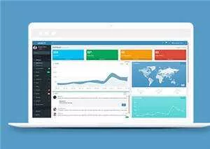 响应式简洁Bootstrap3后台源码模板下载 - 轻创社