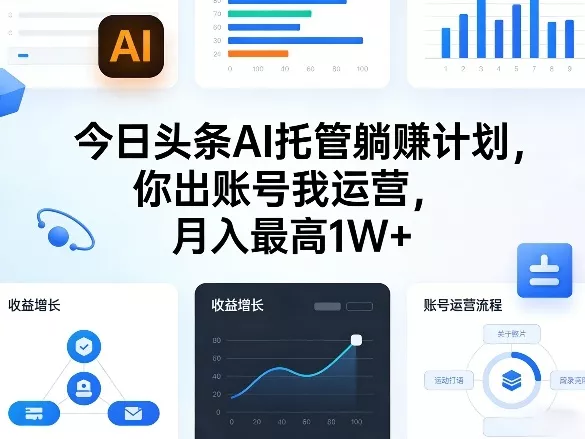 今日头条AI托管躺賺计划，你出账号我运营，月入最高1W+【揭秘】 - 轻创社