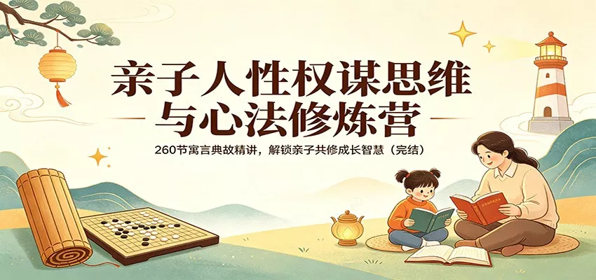 亲子人性权谋思维与心法修炼营：260节寓言典故精讲，解锁亲子共修成长智慧(完结) - 轻创社