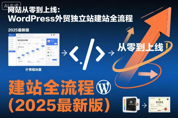 网站从零到上线：WordPress外贸独立站建站全流程(2025最新版) - 轻创社
