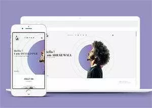 白色简洁设计师网站模板下载 - 轻创社