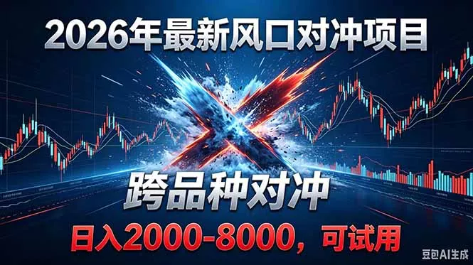2026创业新风口！最新对冲！跨品种对冲！日收益2000-6000+ - 轻创社