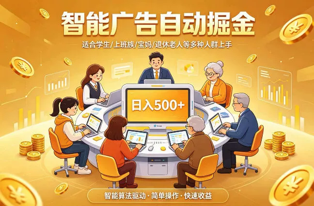 2026年最好做的项目：自动掘金项目，小白轻易上手，单日轻松收入500+【揭秘】 - 轻创社
