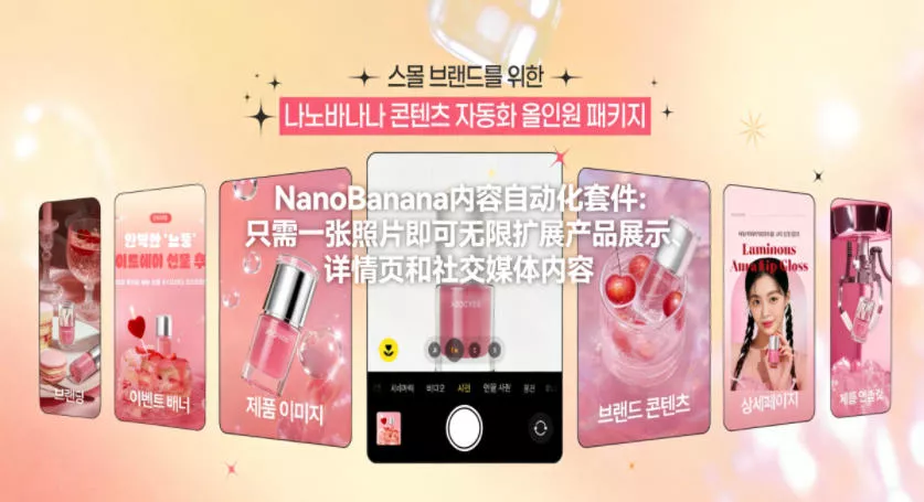 NanoBanana内容自动化套件：只需一张照片即可无限扩展产品展示、详情页和社交媒体内容！ - 轻创社